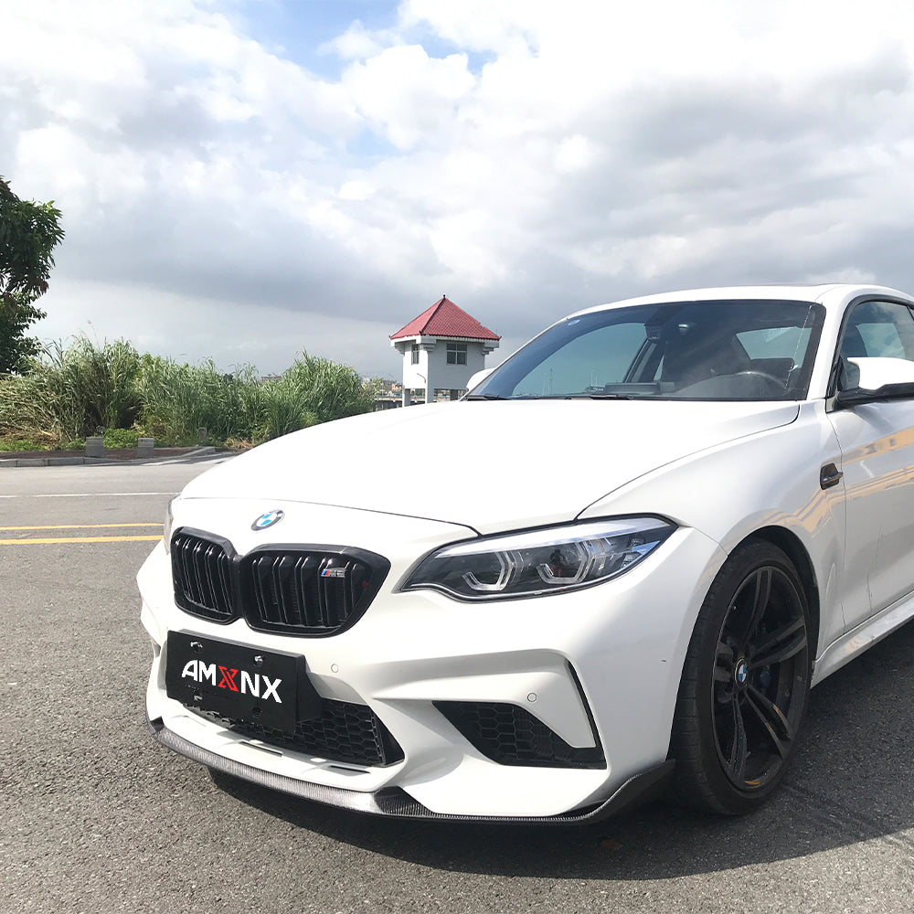 BMW M2 F87 Dry Carbon Fiber MP Front Lip - Amxnx