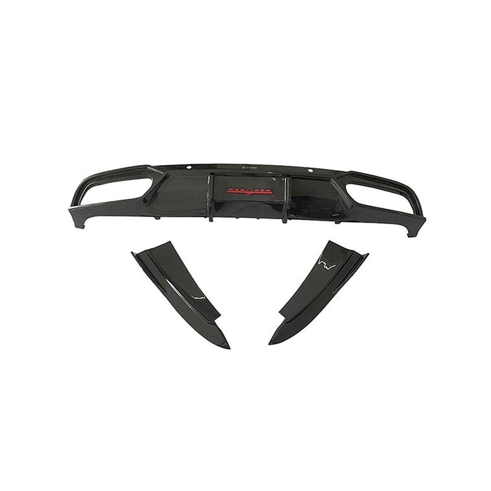 BENZ AMG C63 Coupe Dry carbon fiber rear lip - Amxnx