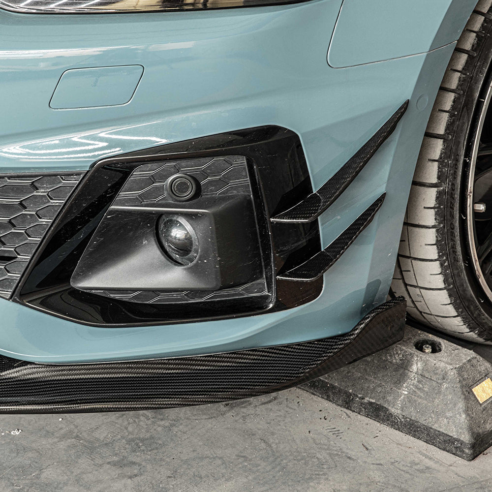 AUDI S4/A4 B9 PA Dry carbon fiber fog lamp frame - Amxnx