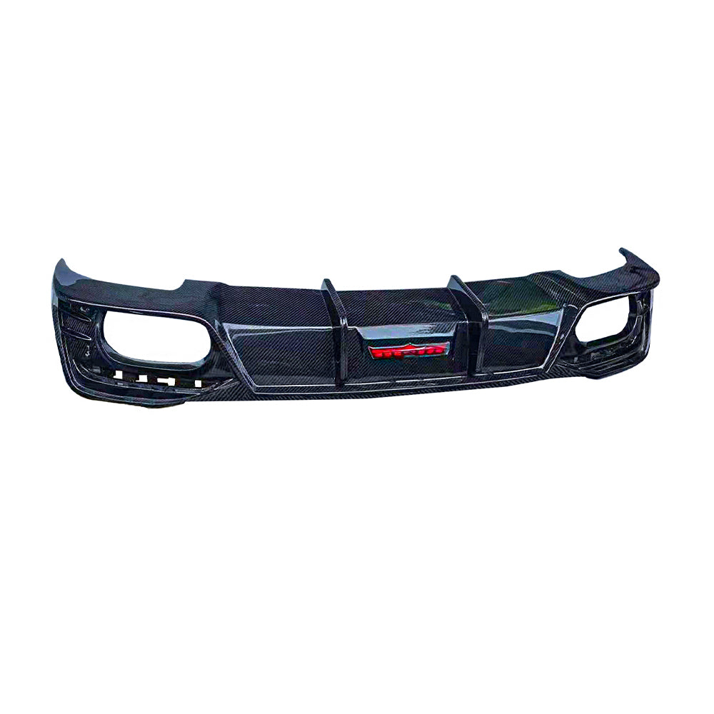 AUDI S4/A4 B9 PA Dry Carbon Fiber Second Generation Rear Lip - Amxnx