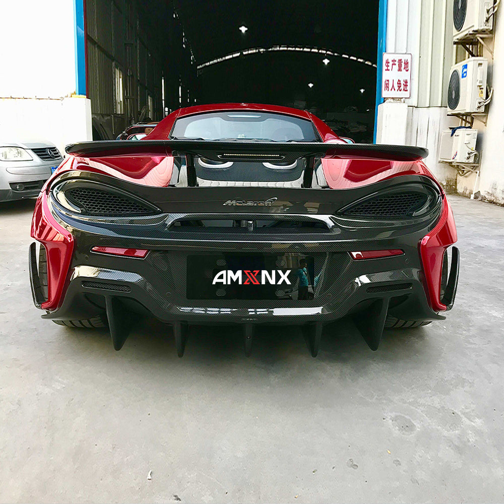MCLAREN 570S/540C Dry carbon fiber Rear Bumper For Upgraded 600LT - Amxnx