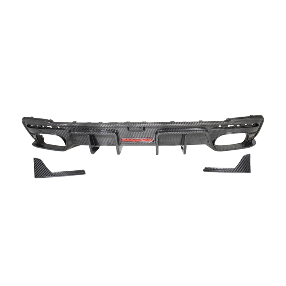AUDI S4/A4 B9 PA Dry Carbon Fiber Second Generation Rear Lip - Amxnx