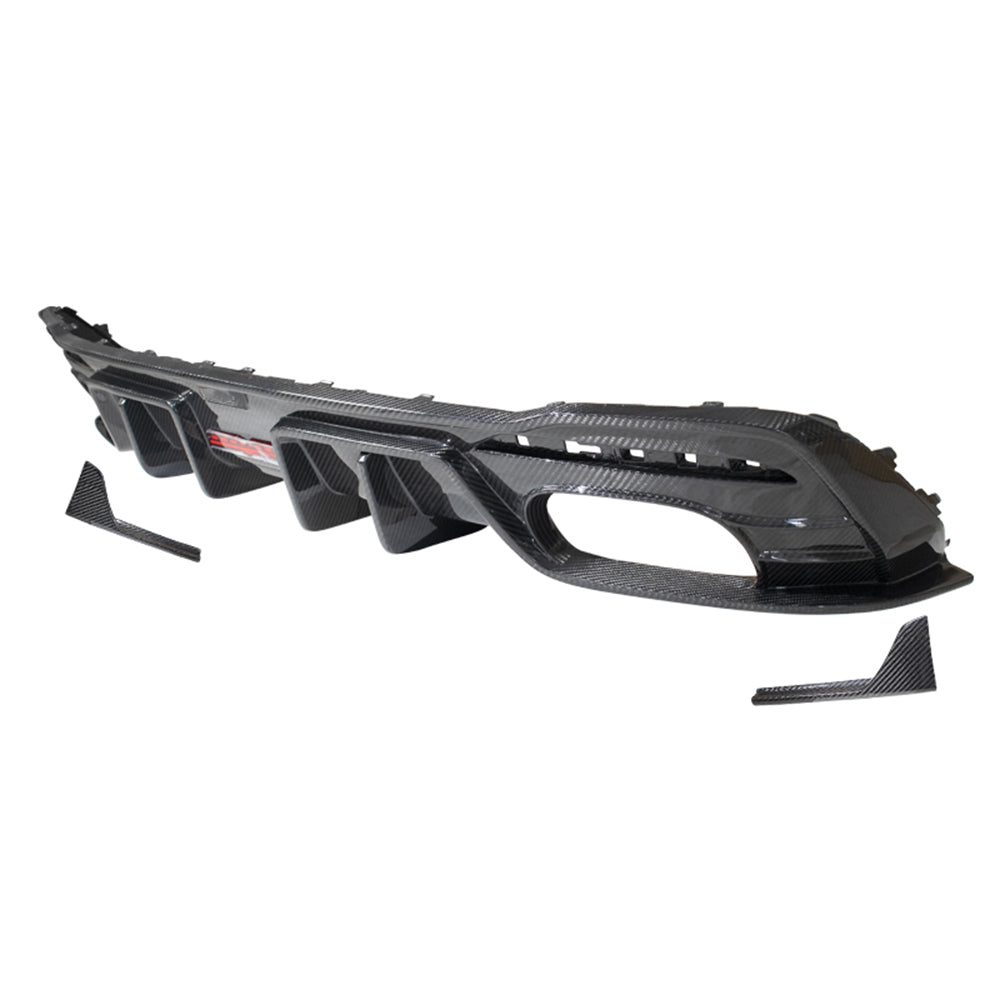 AUDI S4/A4 B9 PA Dry Carbon Fiber Second Generation Rear Lip - Amxnx