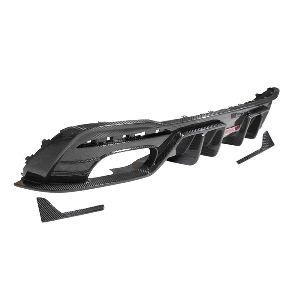 AUDI S4/A4 B9 PA Dry Carbon Fiber Second Generation Rear Lip - Amxnx