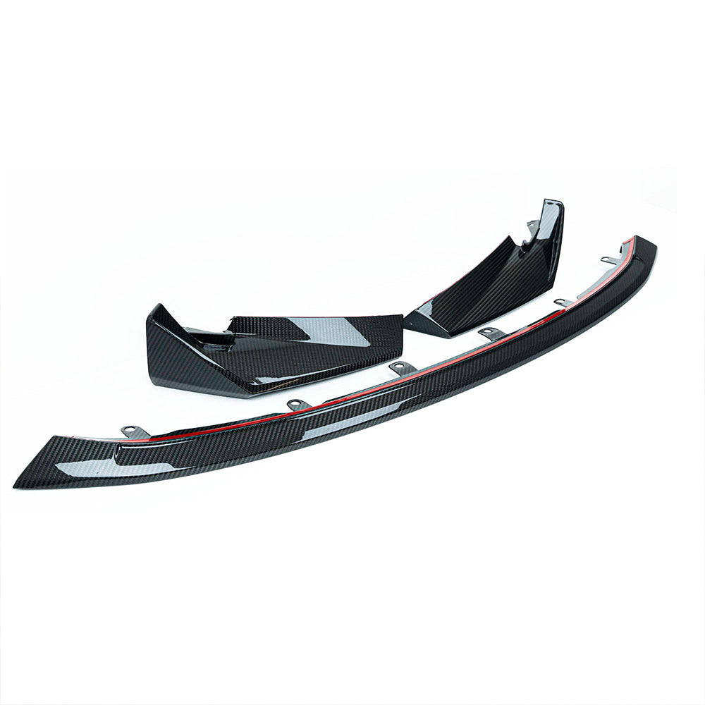 BMW M3/M4 G80/G82 Dry carbon fiber CSL three-stage front lip - Amxnx