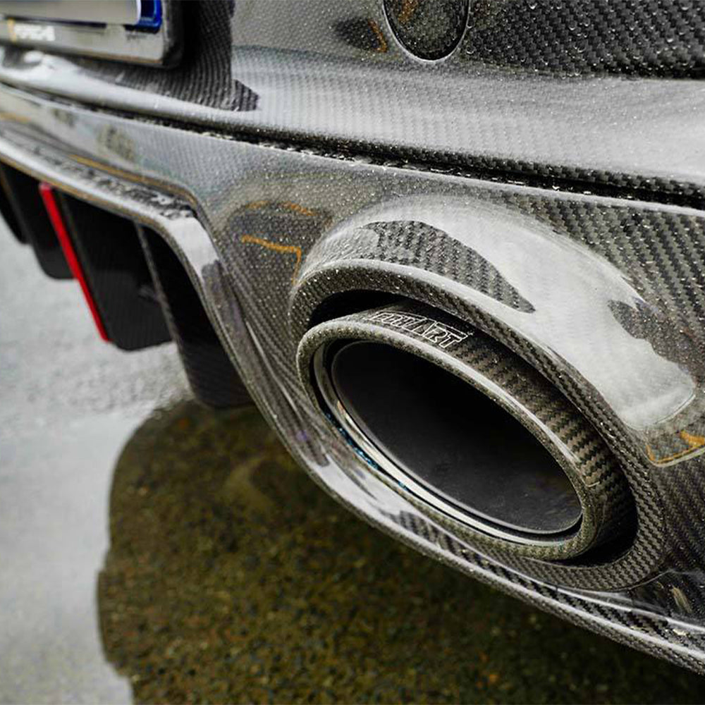 PORSCHE 992 Turbo S Dry Carbon Fiber Rear Bumper with Diffuser - Amxnx
