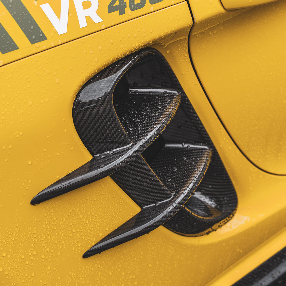 PORSCHE 718 Cayman/Boxster Dry Carbon Fiber Side Air Inlet Grille - Amxnx