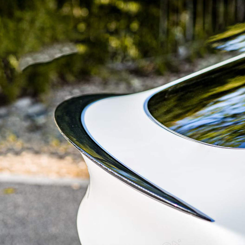 TESLA MODEL Y Dry Carbon Fiber Rear Spoiler Wing For 2021-UP - Amxnx
