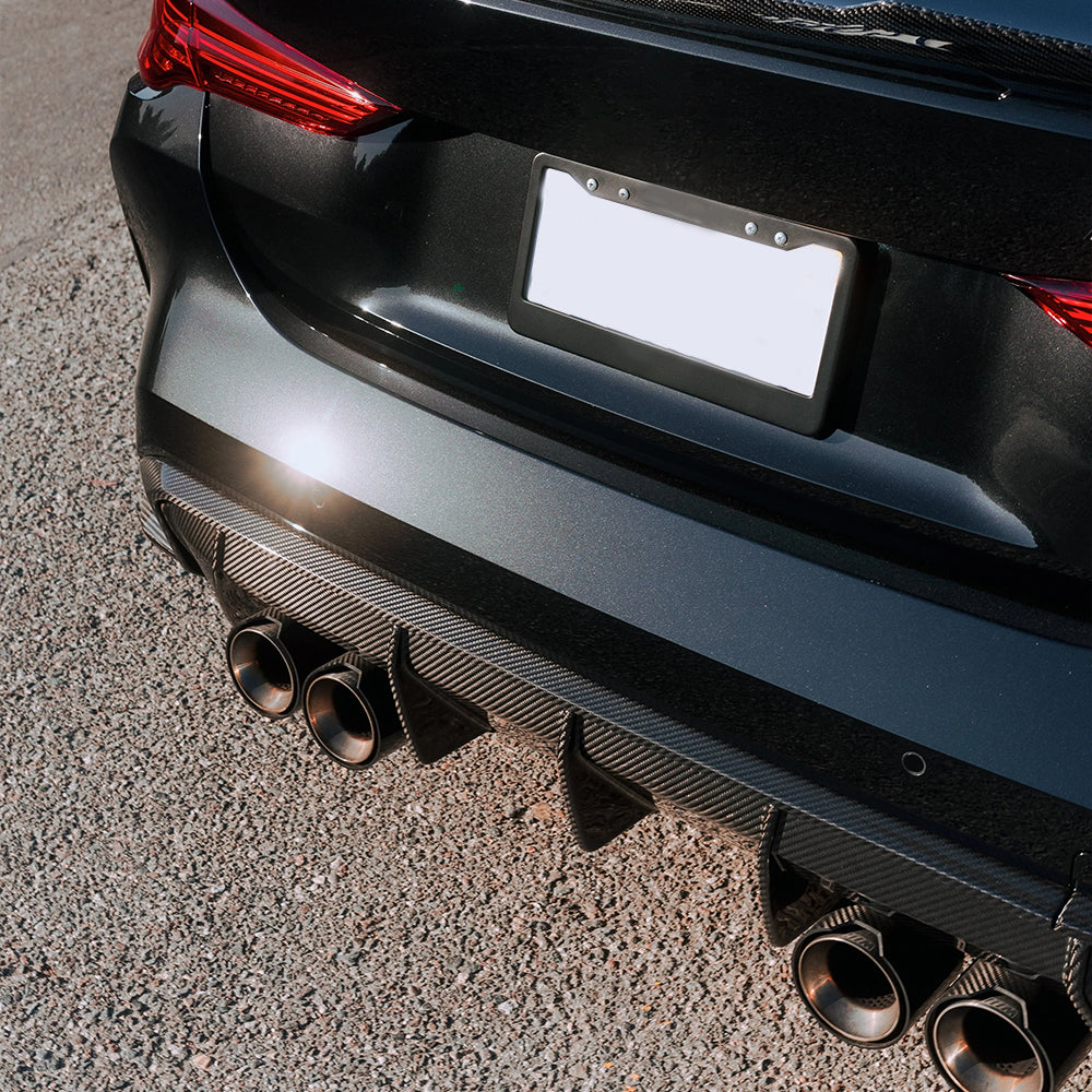 BMW M3/M4 G80/G82 Dry carbon fiber rear lip frame - Amxnx