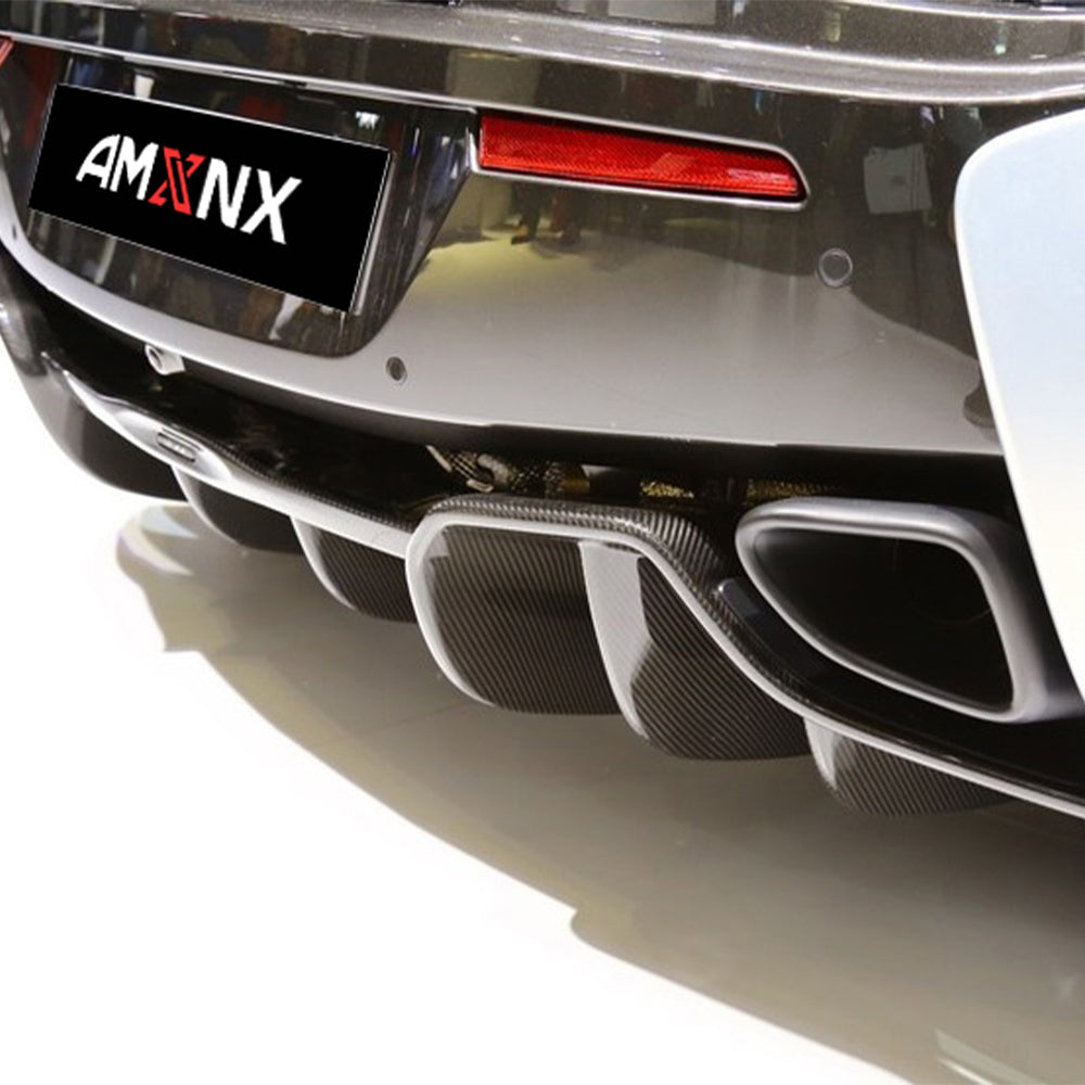 MCLAREN 570S/540C/570GT Dry carbon fiber OEM style rear lip - Amxnx