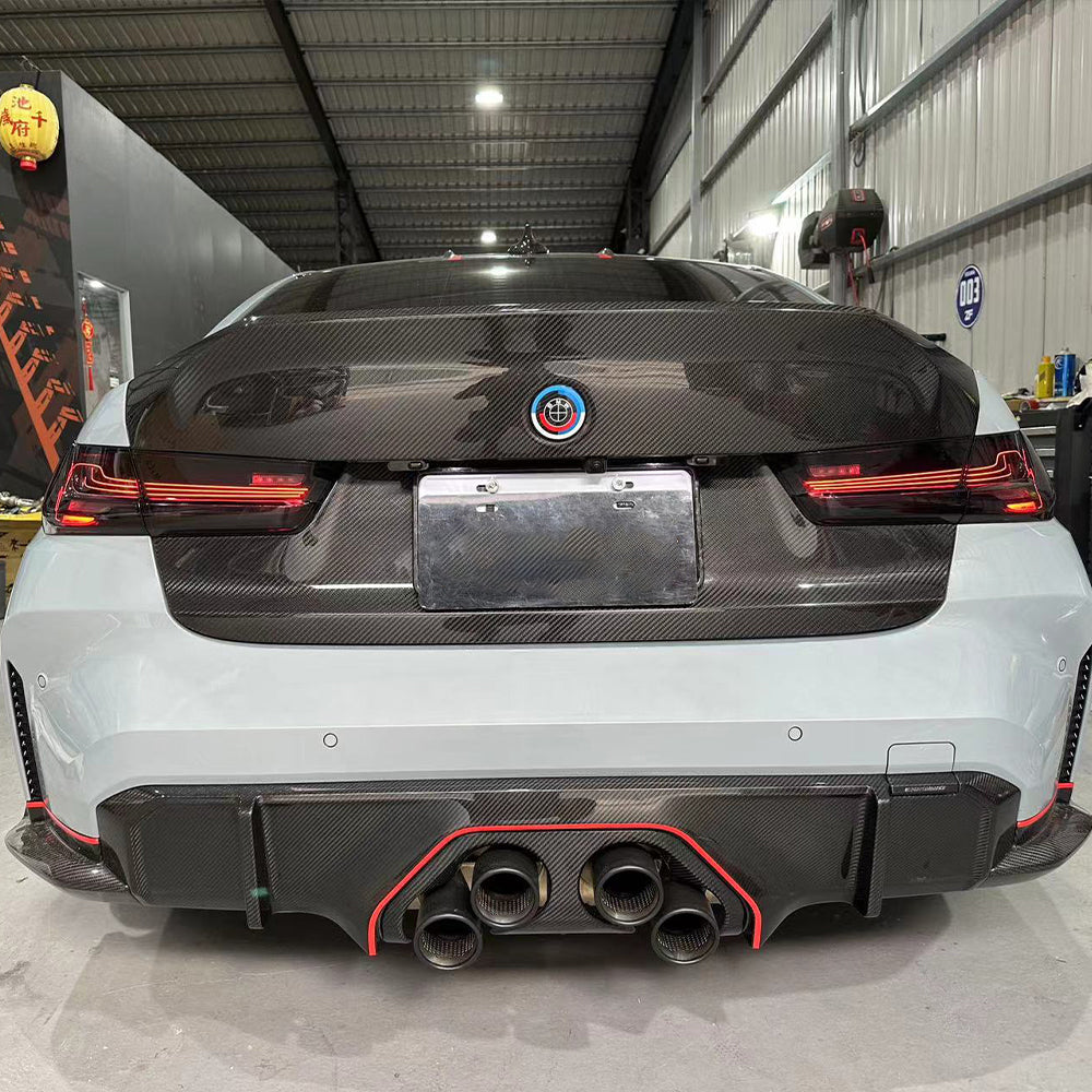 BMW M3/M4 G80/G82 Dry carbon fiber rear lip - Amxnx