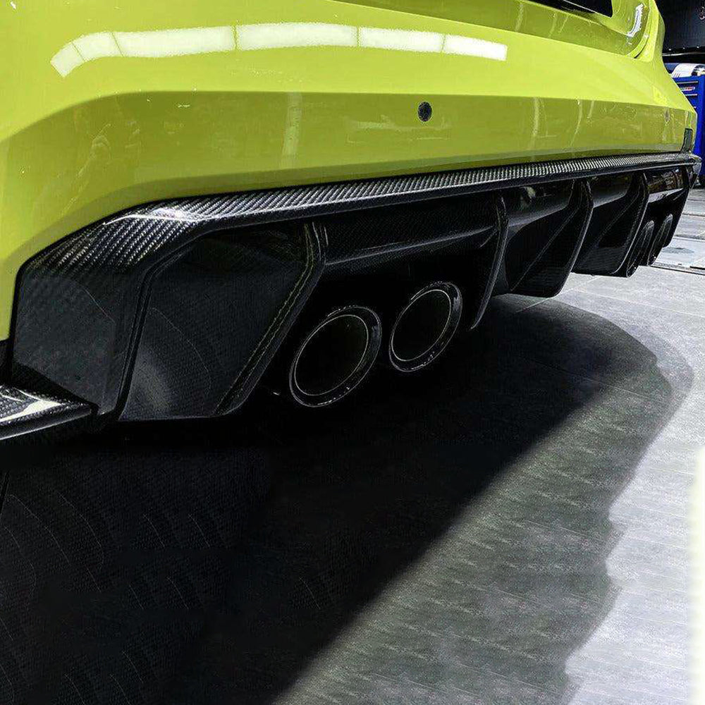 BMW M3/M4 G80/G82 Dry carbon fiber MP rear lip - Amxnx