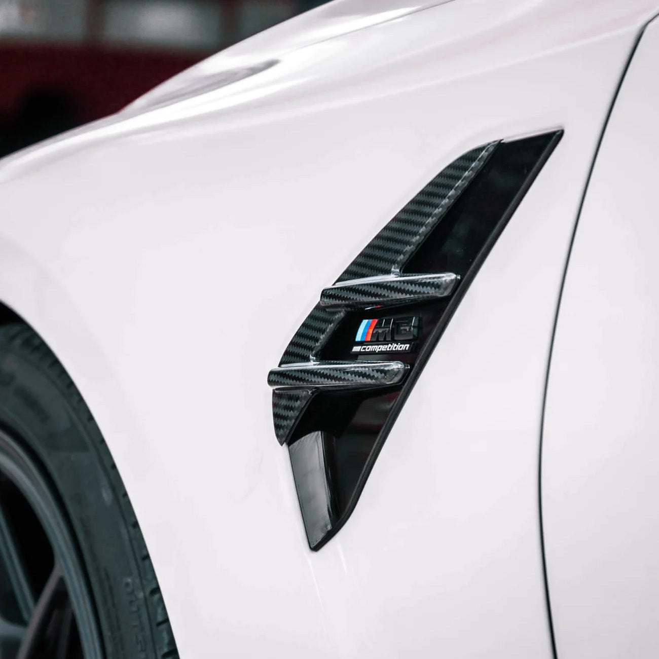 BMW M3/M4 G80/G82 Dry carbon fiber fender air knife - Amxnx