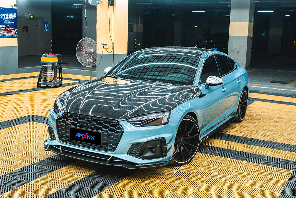 AUDI A5/S5 B9 PA Dry carbon fiber front lip - Amxnx