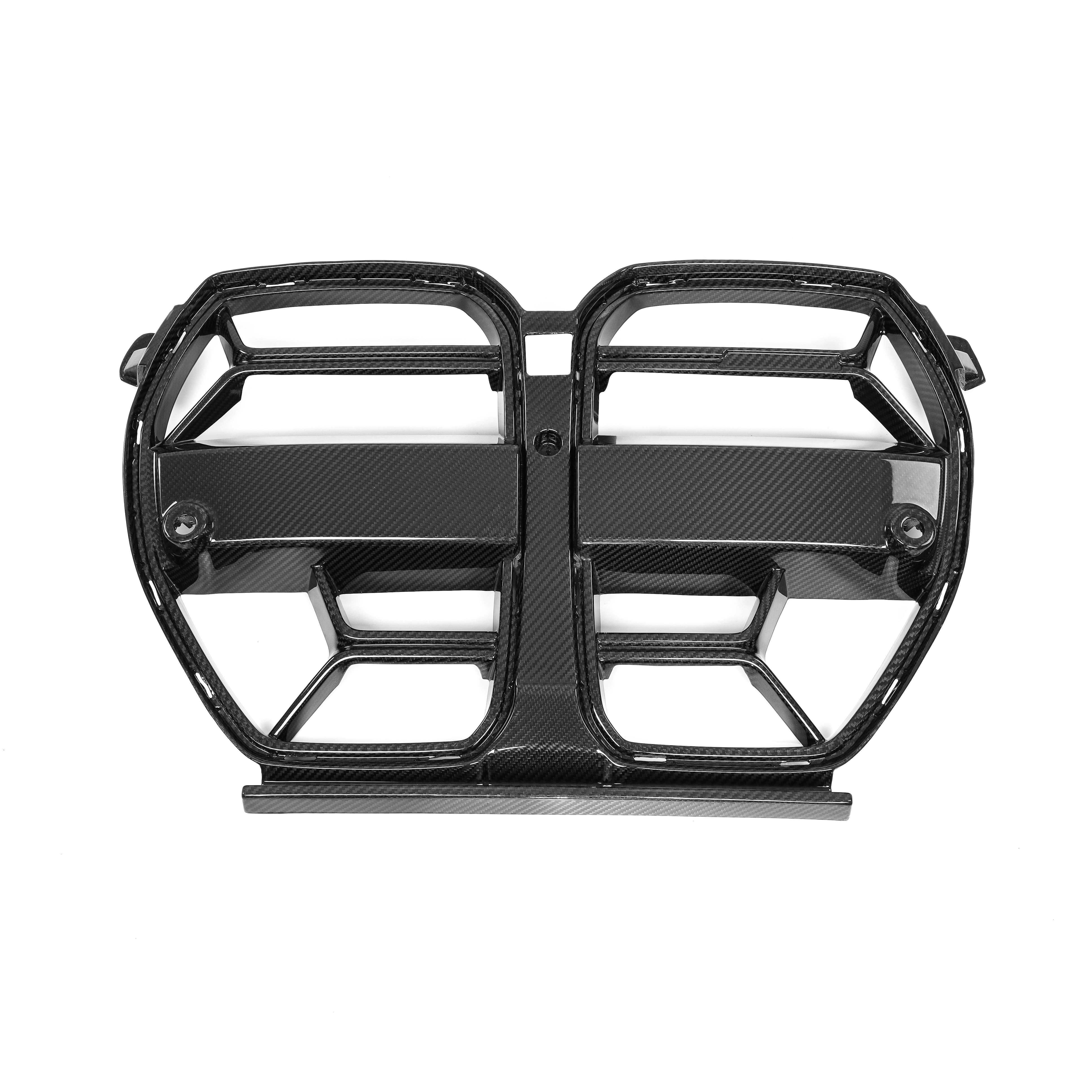 BMW M3/M4 G80/G82 Dry carbon fiber medium mesh front grille - Amxnx