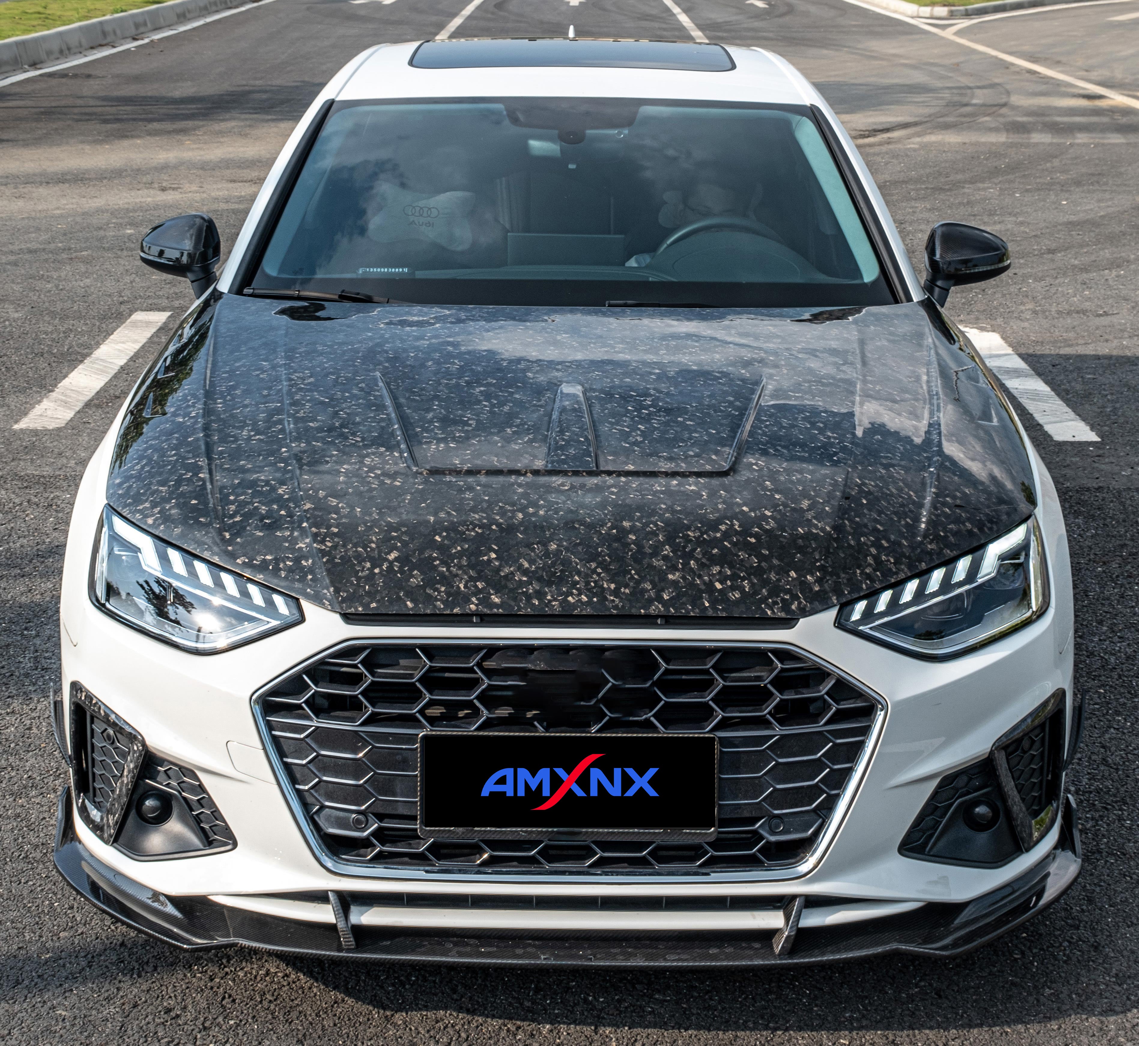 AUDI S4/A4 B9 PA Dry carbon fiber front lip - Amxnx