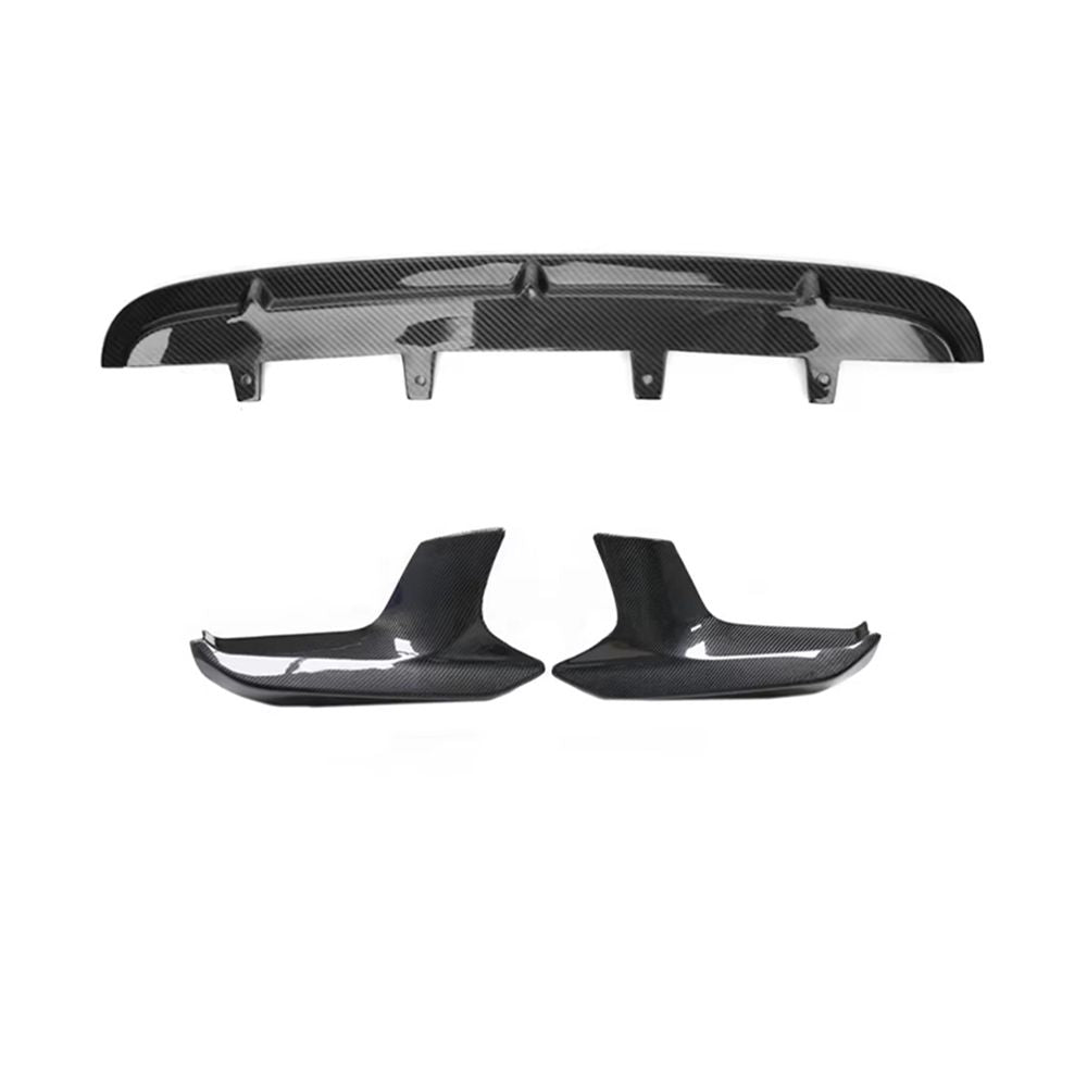 BMW M5 F90 Dry Carbon Fiber MP Front Lip and wrap angle - Amxnx