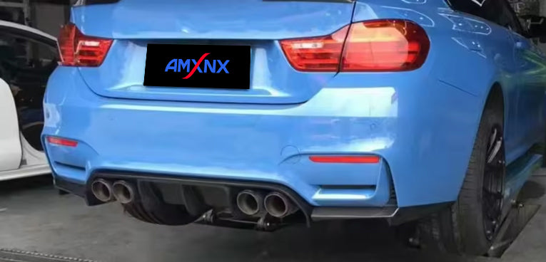 BMW M3/M4 F80/F82 Dry carbon fiber V rear lip - Amxnx