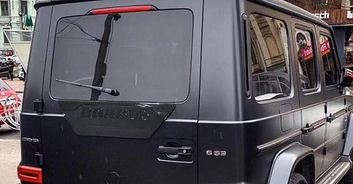 BENZ G500 W463/W464 Dry carbon fiber rear cover - Amxnx