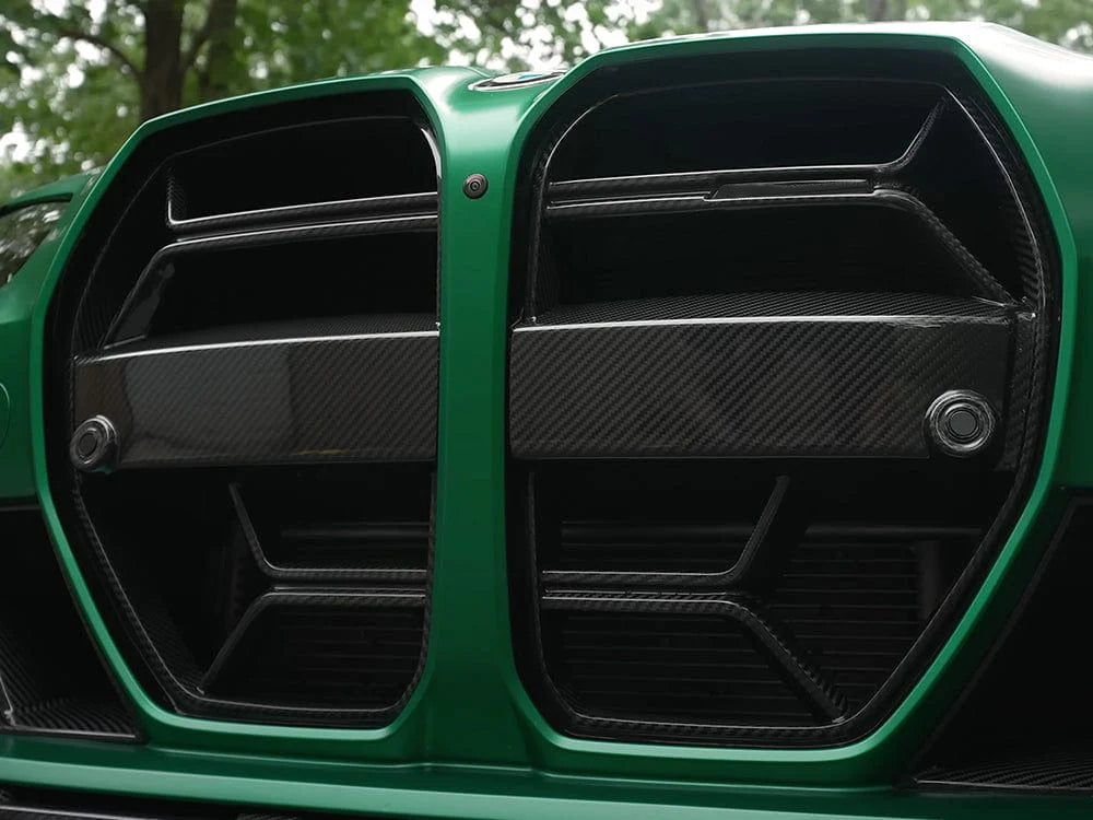 BMW M3/M4 G80/G82 Dry carbon fiber medium mesh front grille - Amxnx