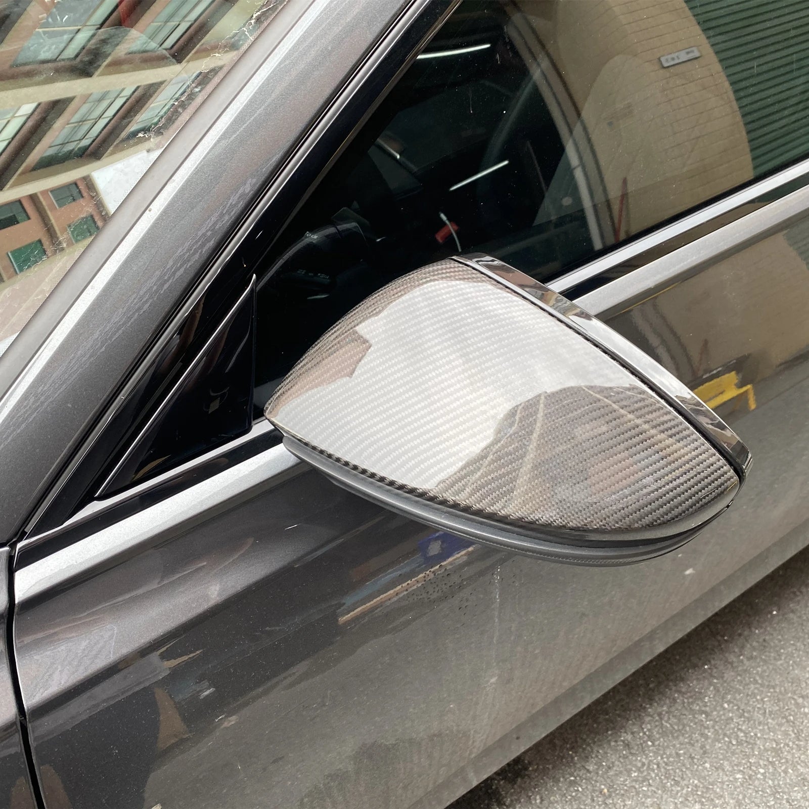 AUDI A6/S6 C8 Dry carbon fiber rearview mirror shell - Amxnx