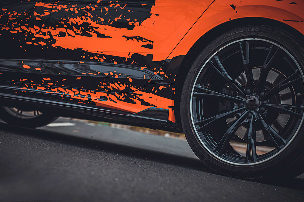 AUDI A5/S5 B9 PA Dry carbon fiber side skirt - Amxnx