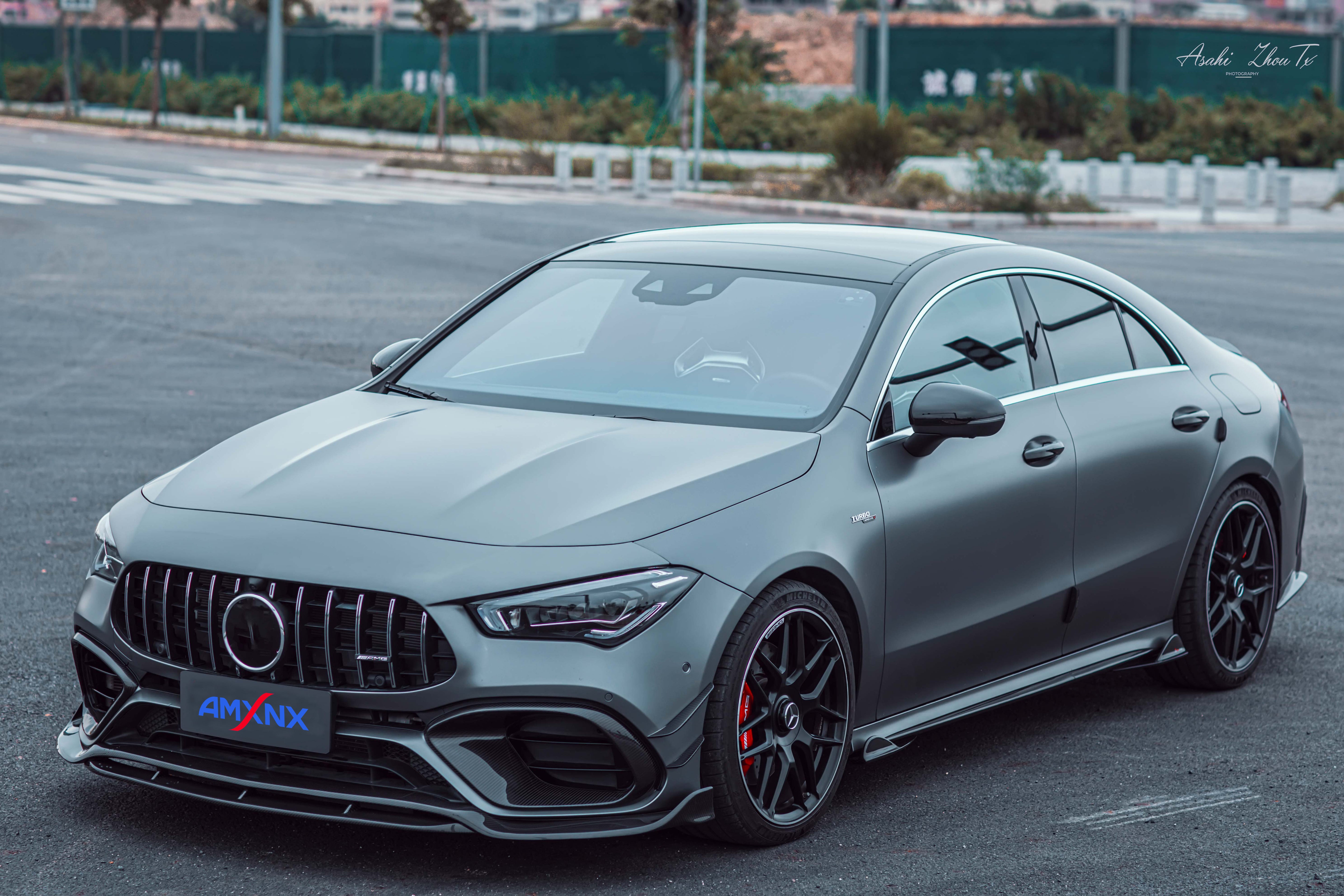 BENZ AMG CLA45/CLA45S Dry carbon fiber front lip - Amxnx