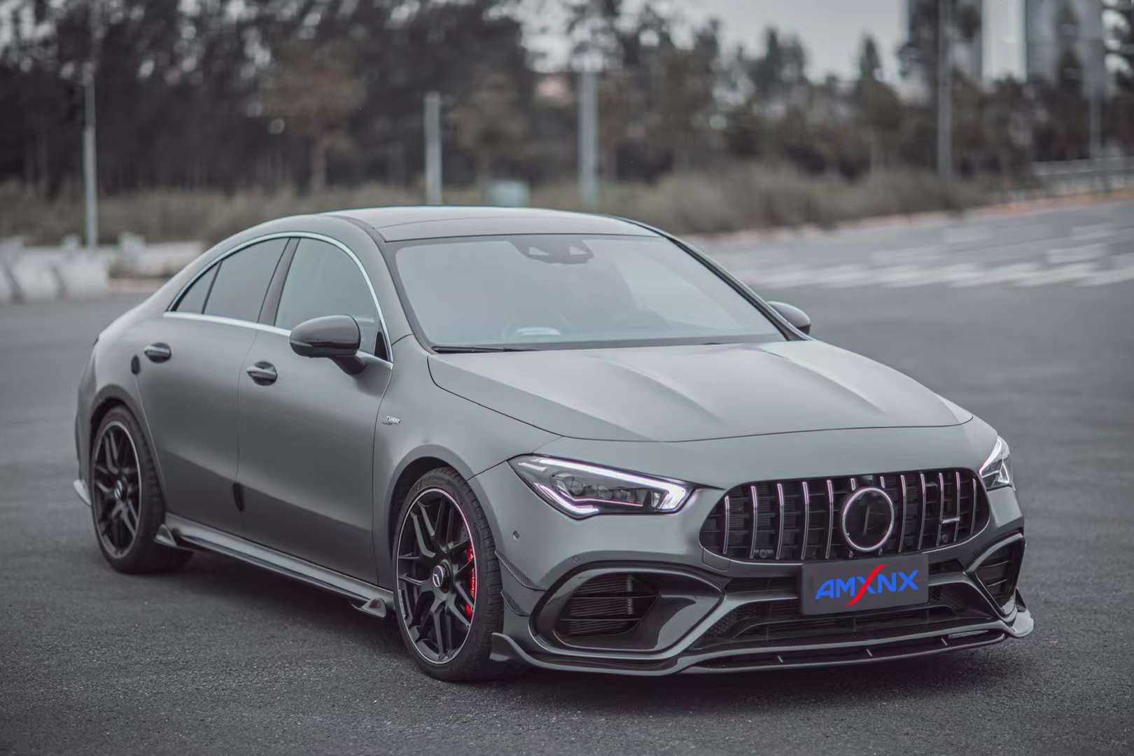 BENZ AMG CLA45/CLA45S Dry carbon fiber front lip - Amxnx