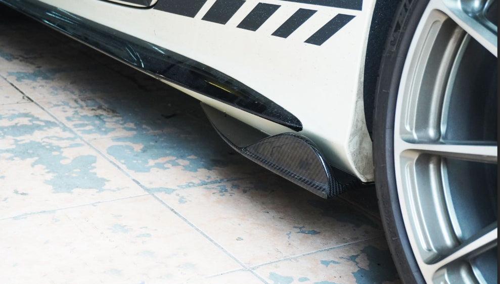 BENZ AMG C43 Coupe Dry Carbon Fiber Side Skirts - Amxnx