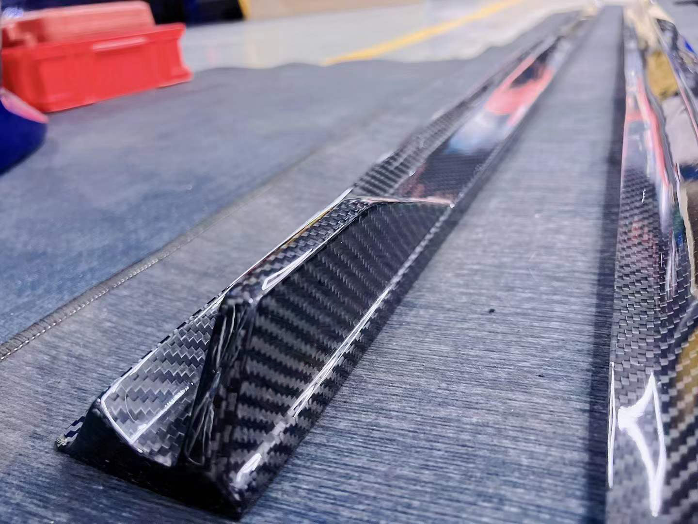 BENZ AMG C63 Coupe Dry carbon fiber side skirt - Amxnx