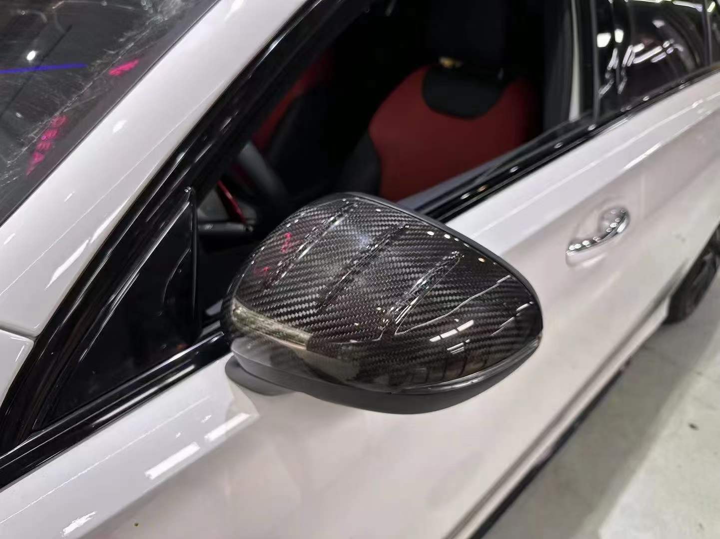 BENZ AMG A35/A35L Dry carbon fiber rearview mirror shell - Amxnx