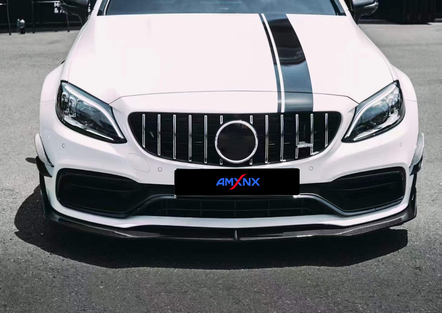 BENZ AMG C63 Coupe Dry carbon fiber front lip - Amxnx