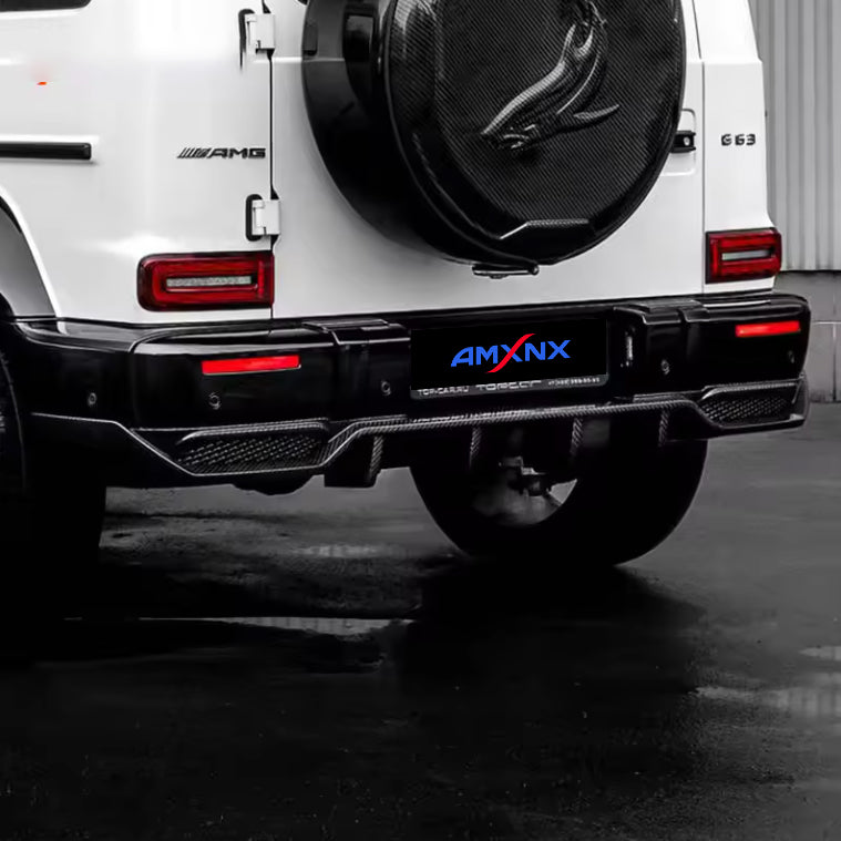 BENZ G500 W463/W464 Dry carbon fiber rear lip - Amxnx