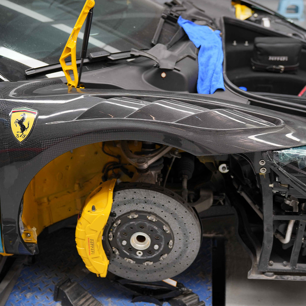 FERRARI 296 GTB Dry carbon fiber Front fender