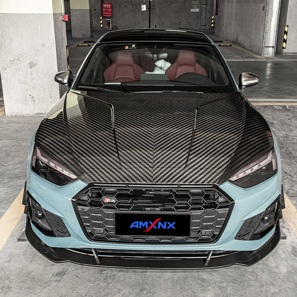 AUDI S4/A4 B9 PA Dry carbon fiber hood - Amxnx