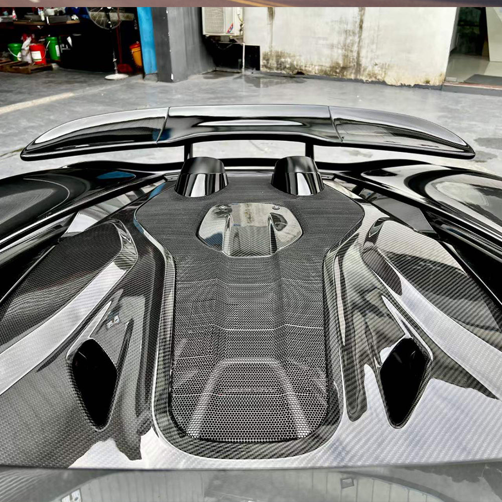 MCLAREN 570S/540C Dry carbon fiber Tail cover For Upgraded 600LT - Amxnx