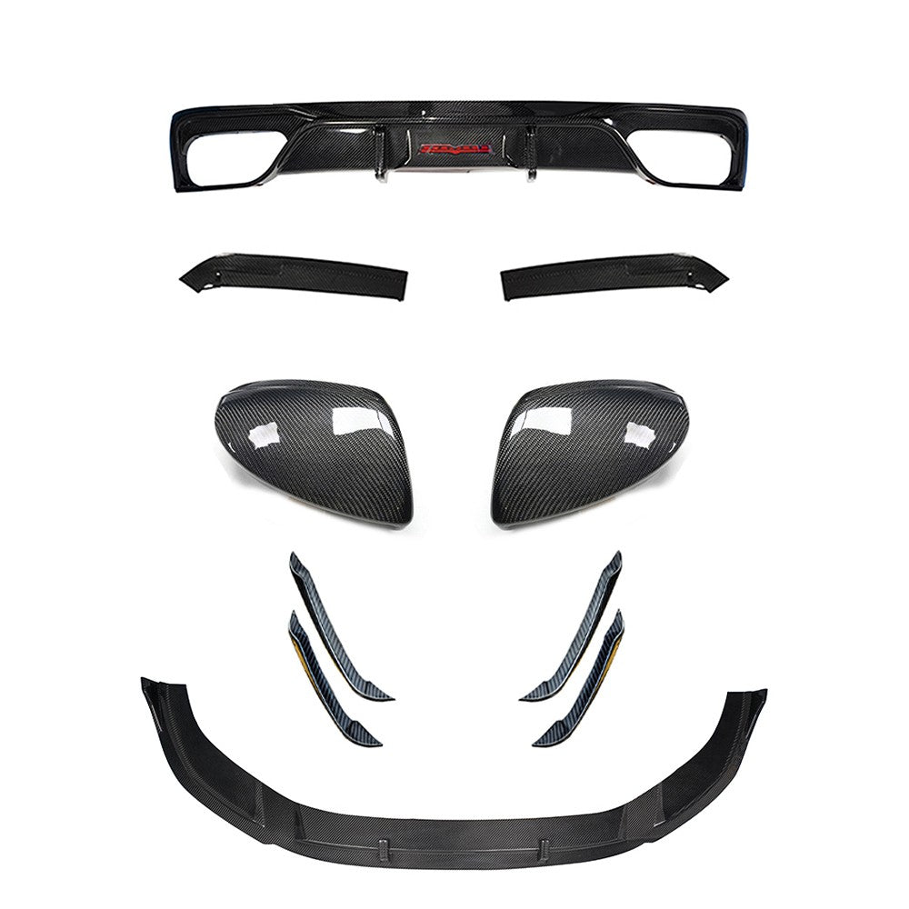 AUDI A6/S6 C8 Dry carbon fiber air knife - Amxnx
