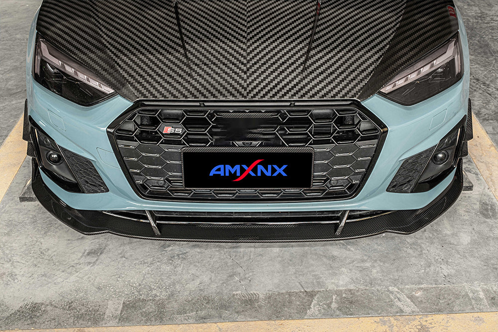 AUDI A5/S5 B9 PA Dry carbon fiber front lip - Amxnx