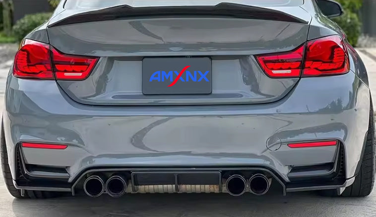BMW M3/M4 F80/F82 Dry carbon fiber V rear lip - Amxnx