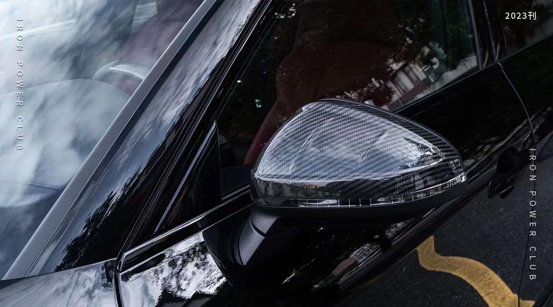 AUDI S4/A4 B9 PA Dry carbon fiber rearview mirror shell - Amxnx