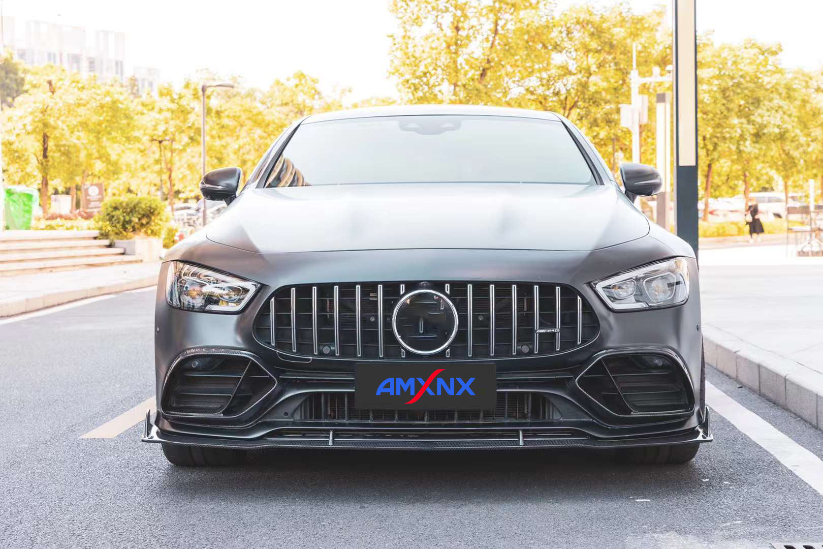 BENZ AMG GT50 Dry carbon fiber front lip - Amxnx
