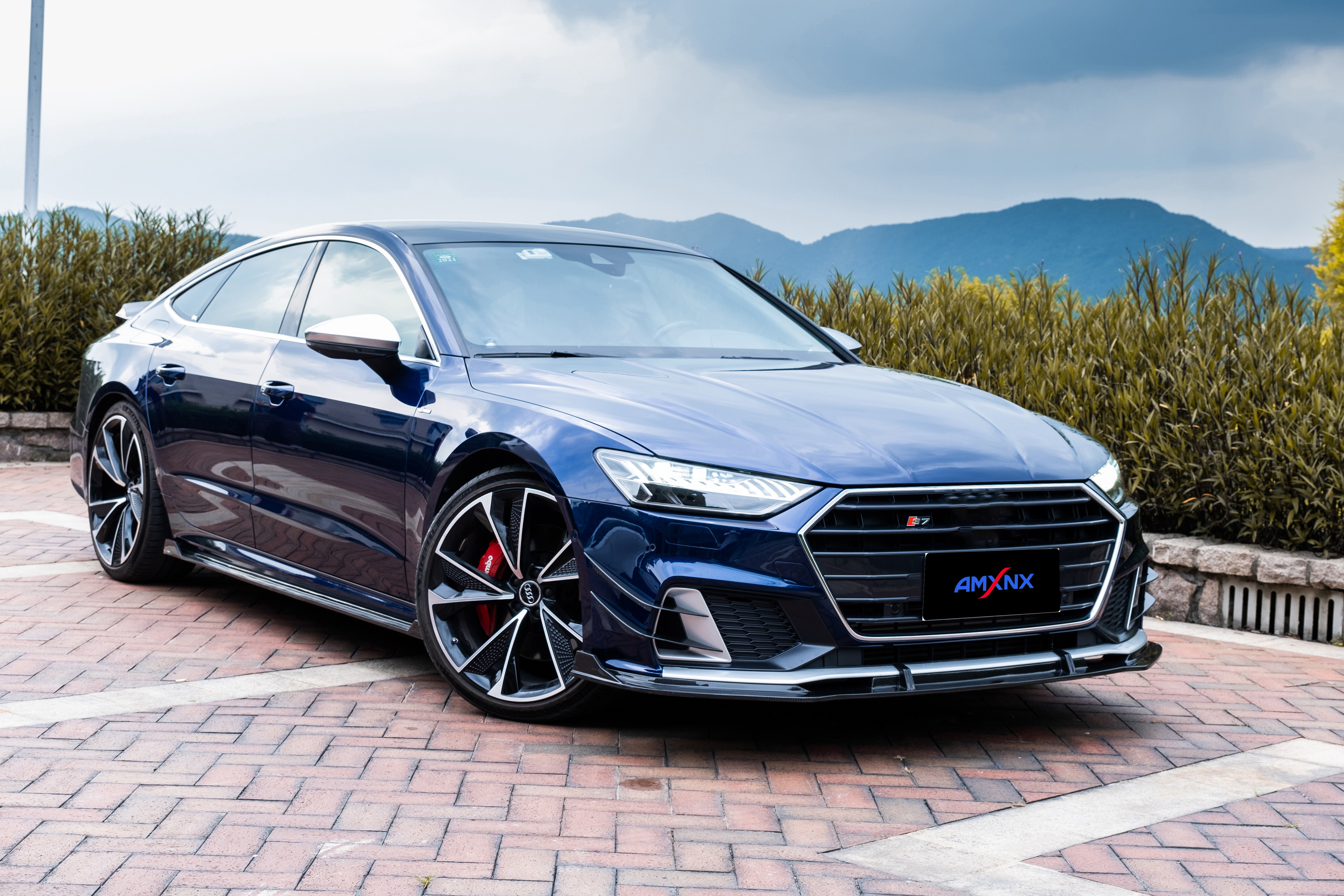 AUDI A7/A7L/S7 C8 Dry Carbon Fiber Front Lip - Amxnx