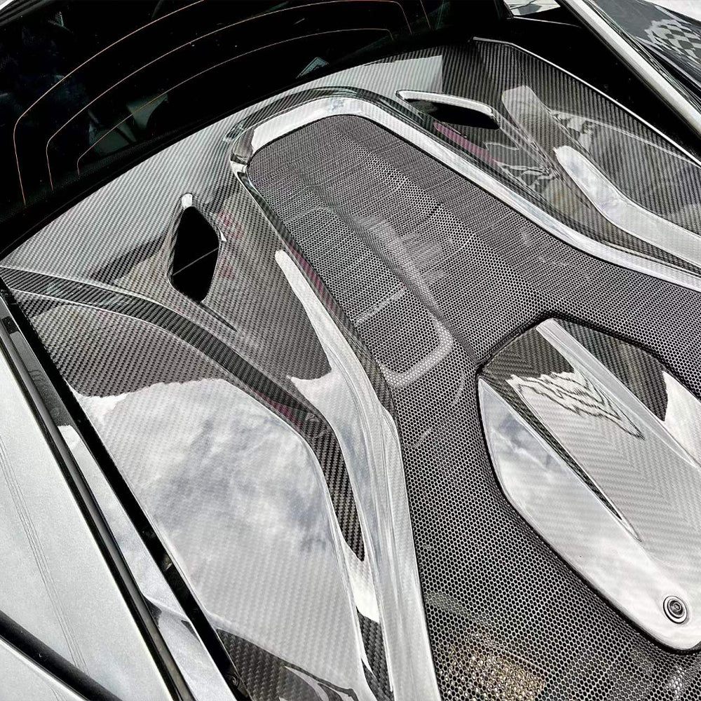 MCLAREN 570S/540C Dry carbon fiber Tail cover For Upgraded 600LT - Amxnx