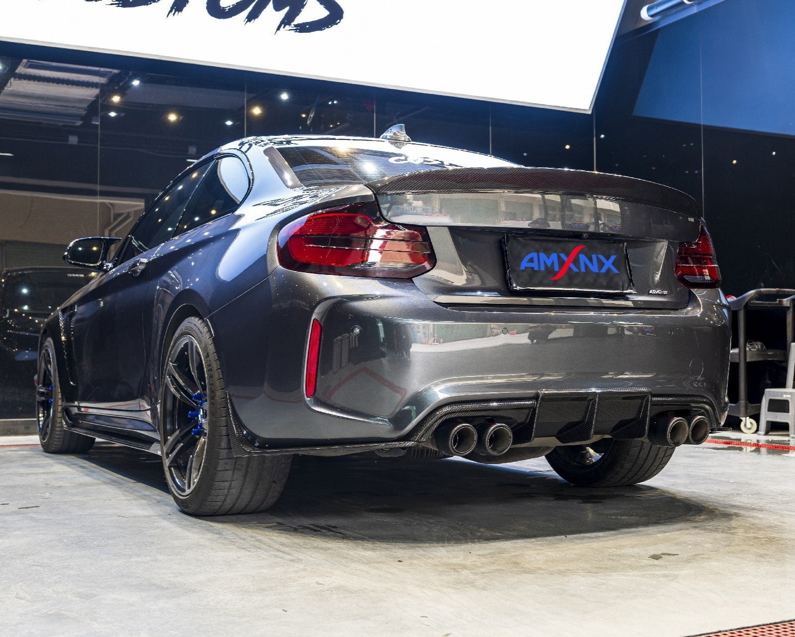 BMW M2 F87 Dry Carbon Fiber MTC Back Lip - Amxnx