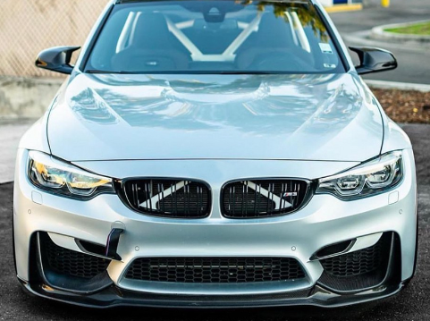 BMW M3/M4 F80/F82 Dry Carbon Fiber V Front Lip - Amxnx