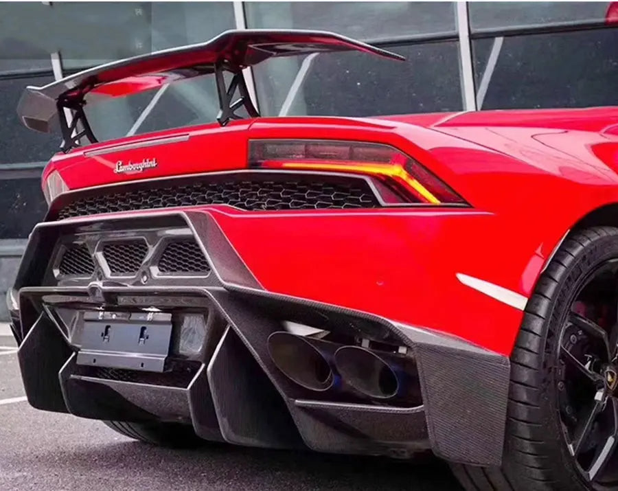 LAMBORGHINI LP580/LP610 Dry carbon fiber SV style rear wing