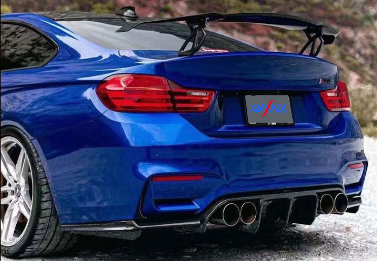 BMW M3/M4 F80/F82 Dry carbon fiber V rear lip - Amxnx