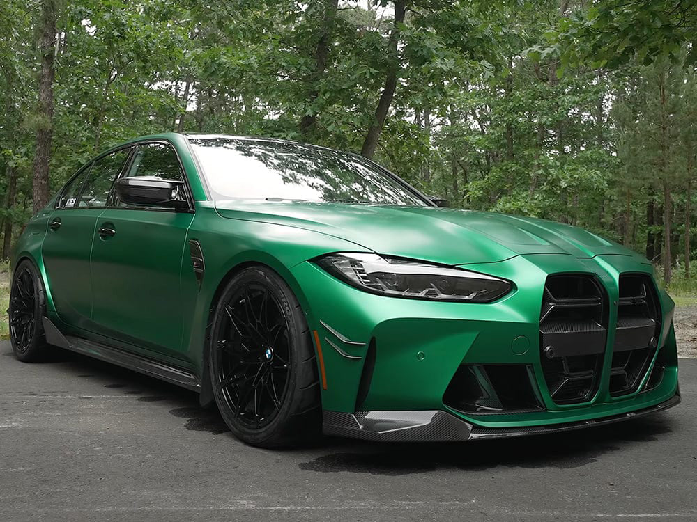 BMW M3/M4 G80/G82 Dry carbon fiber medium mesh front grille - Amxnx