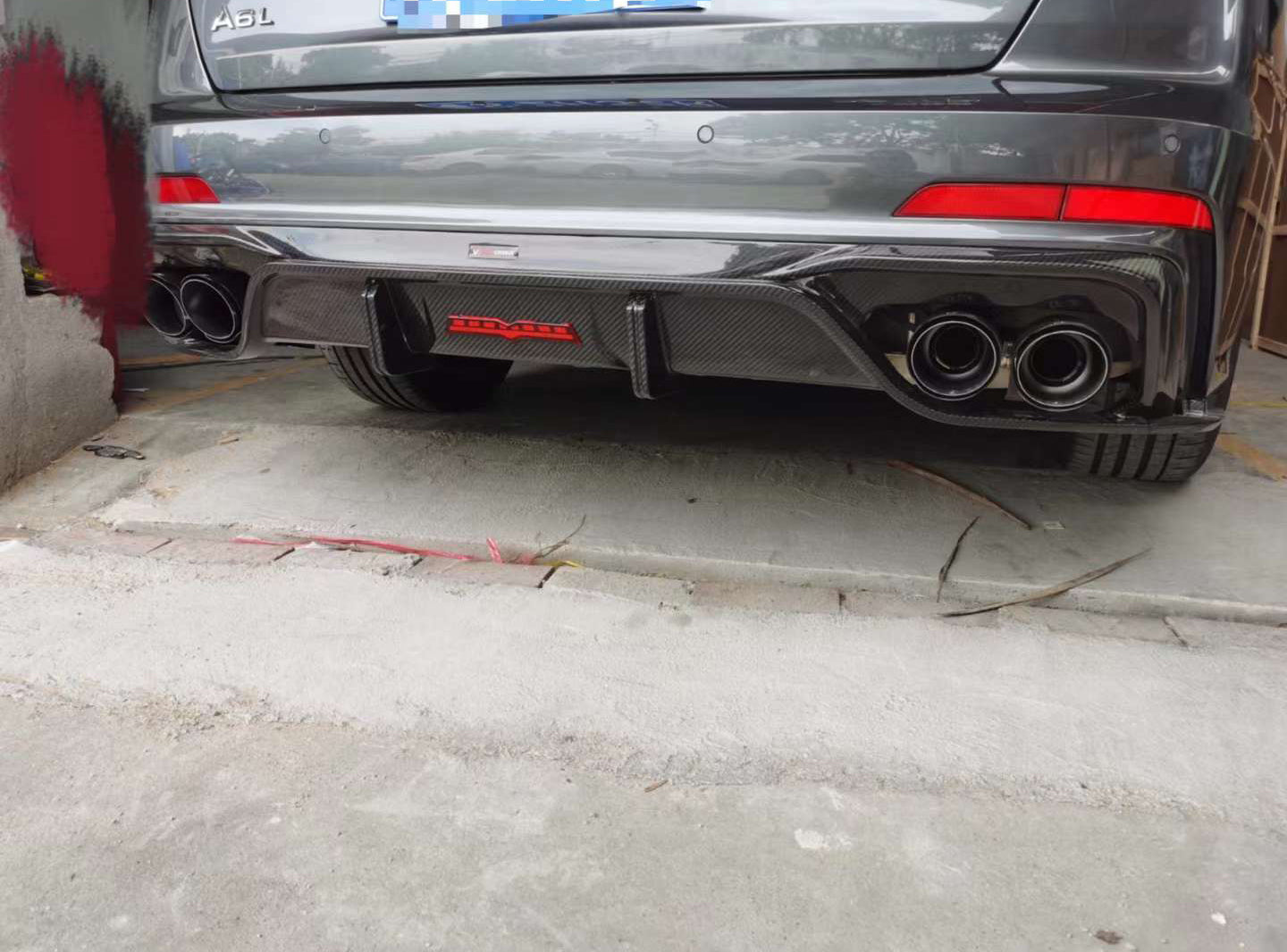 AUDI A6/S6 C8 Dry carbon fiber rear lip - Amxnx