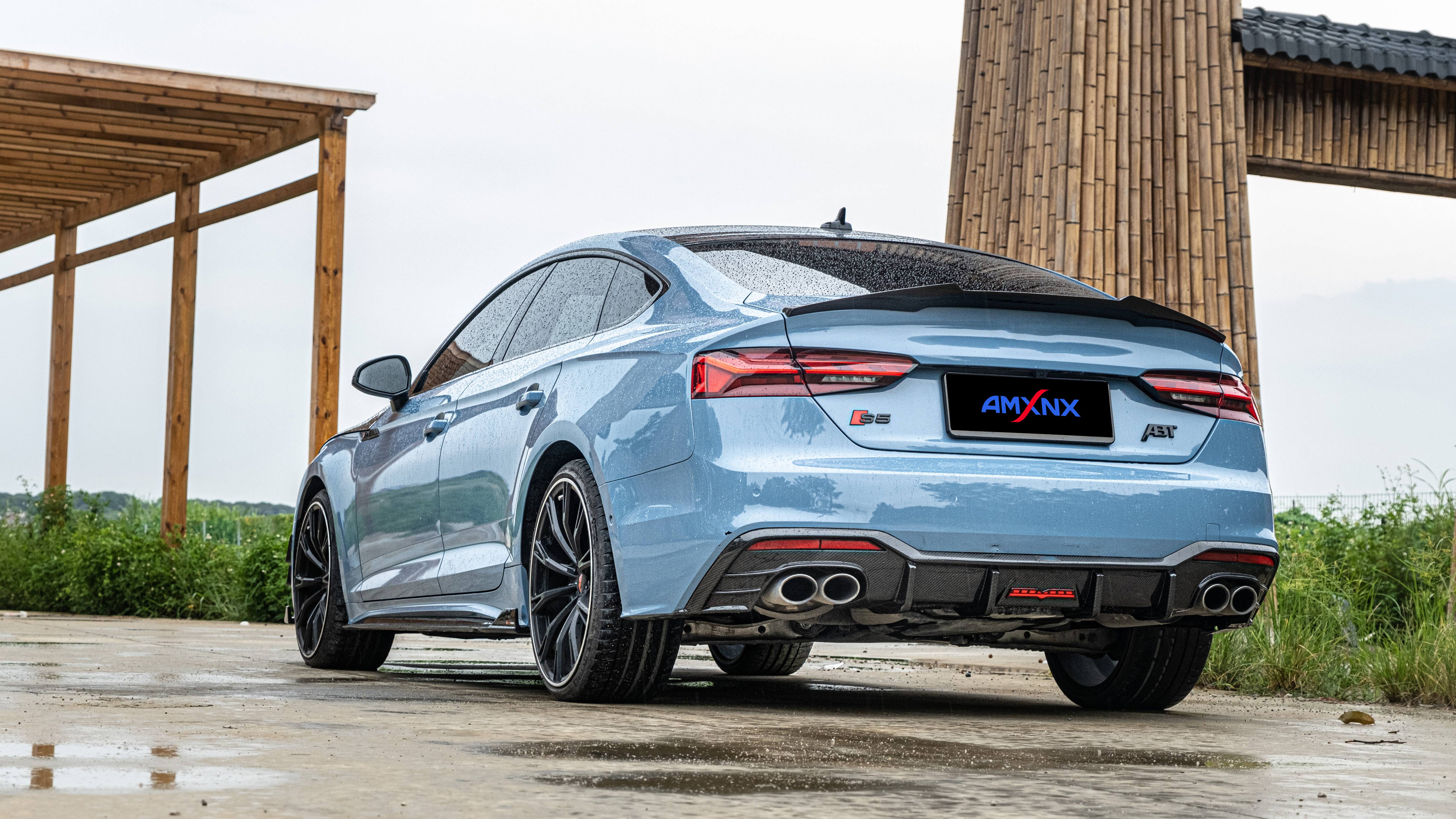 AUDI A5/S5 B9 PA Dry carbon fiber first generation rear lip - Amxnx